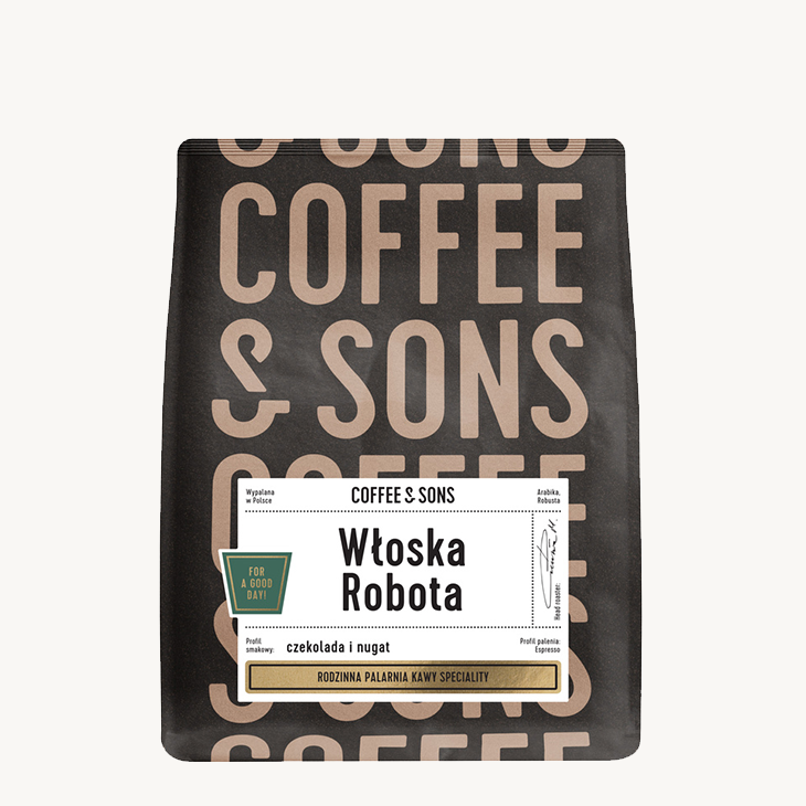 Kawa ziarnista Włoska Robota